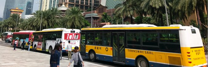 Macau Buses on Cotai Strip